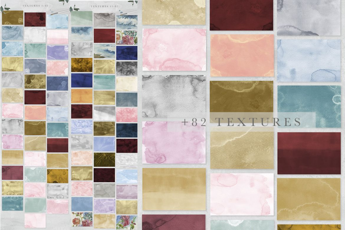 Floral Tenderness Watercolor Collection - view 9