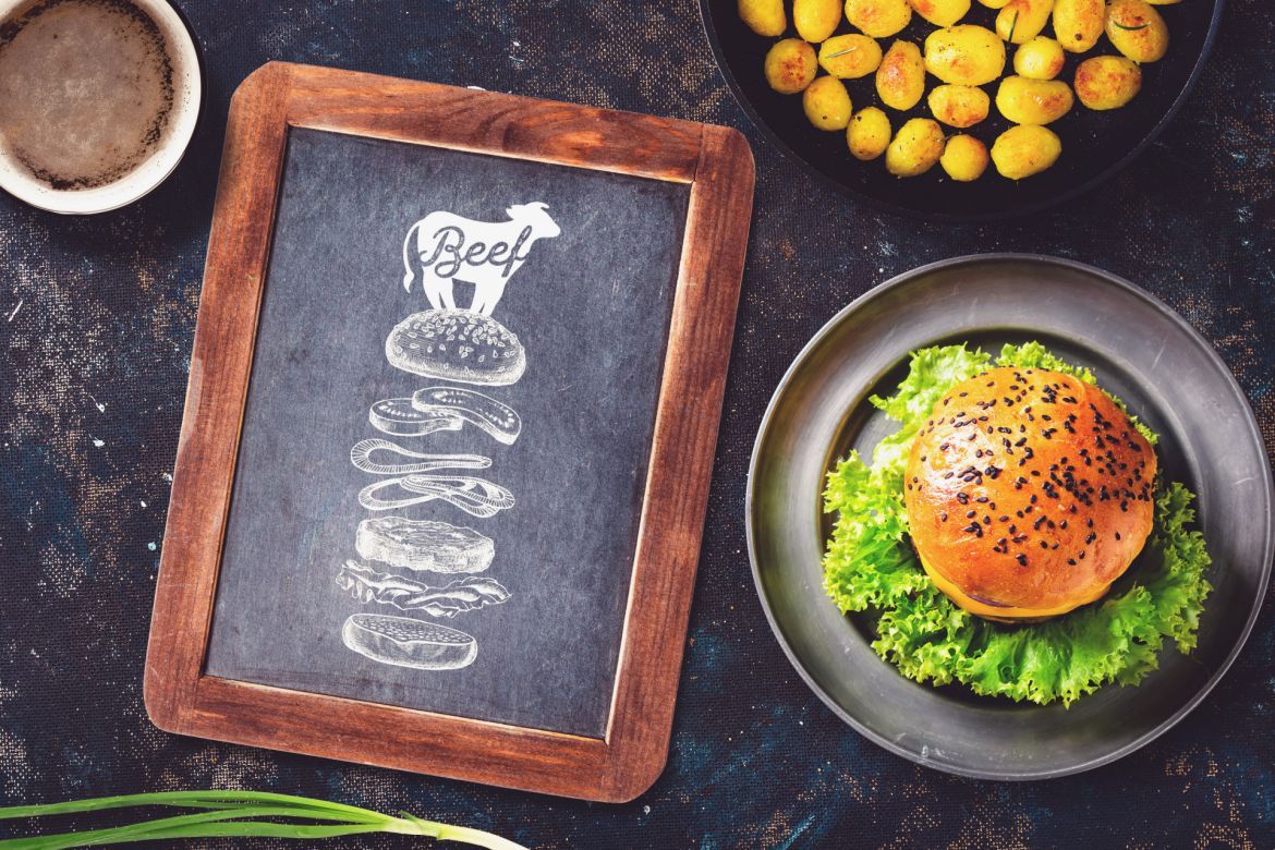 Burger Bar Chalkboard Mock-up alternate