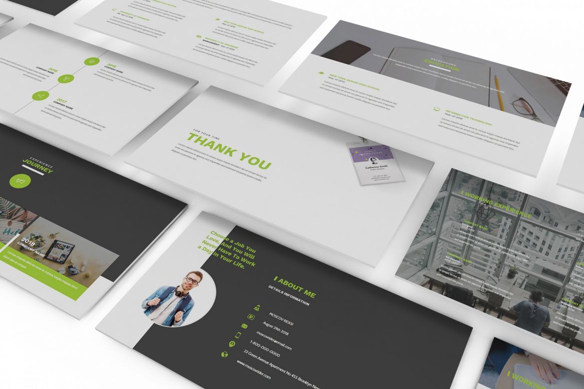 Resume CV Powerpoint Template - view 4