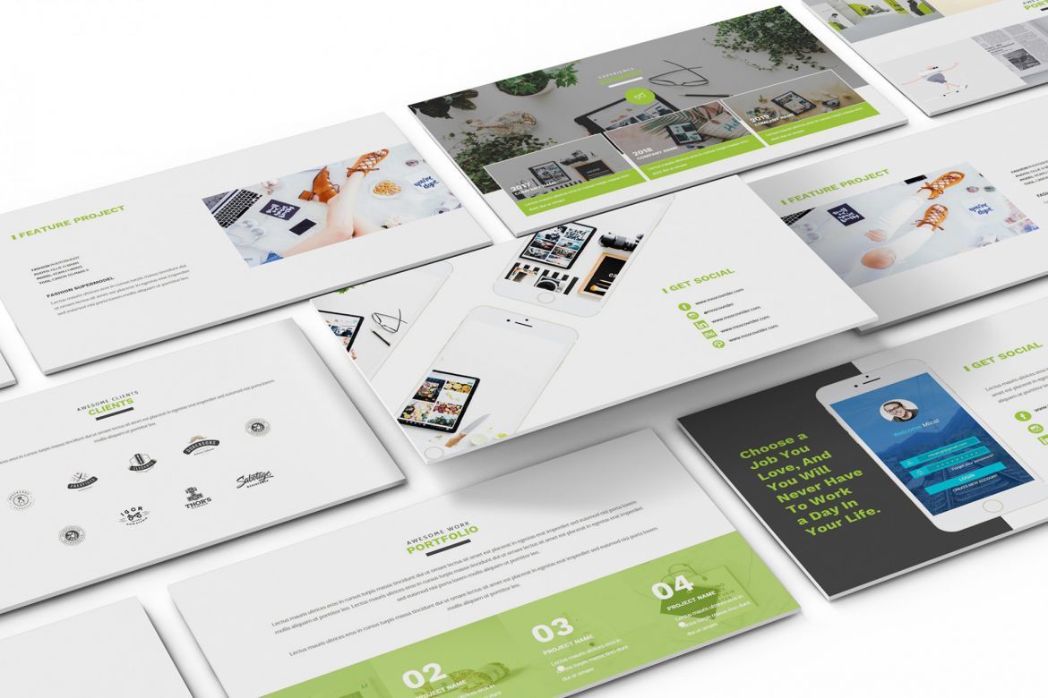 Resume CV Powerpoint Template - view 5