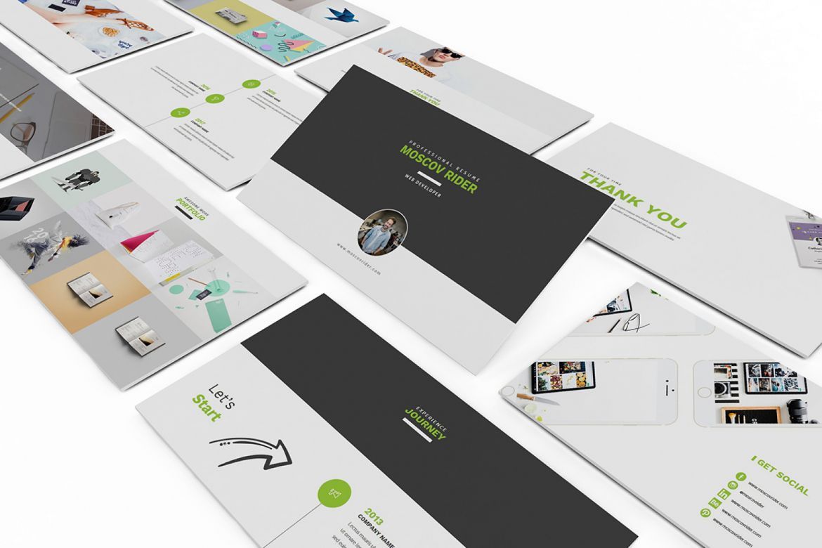 Resume CV Keynote Template alternate