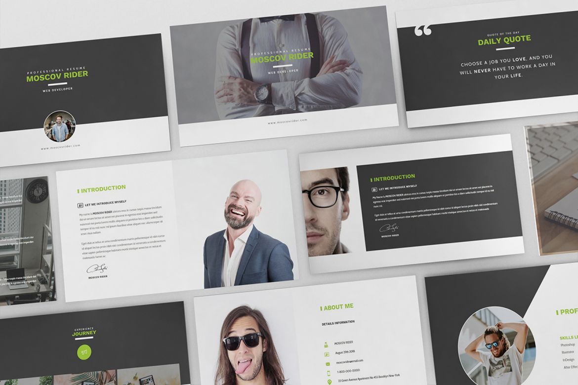 Resume CV Keynote Template - view 5