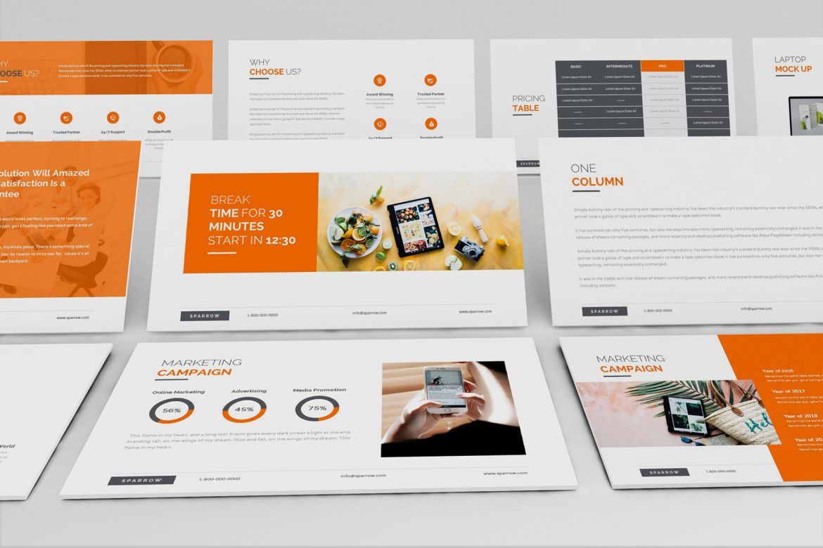 Sparrow - Creative Agency Powerpoint - view 9