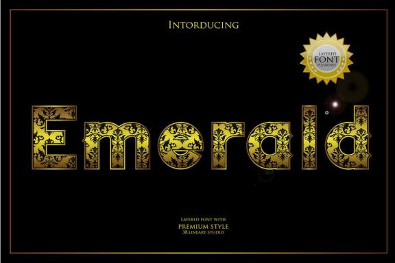 Emerald Display Font