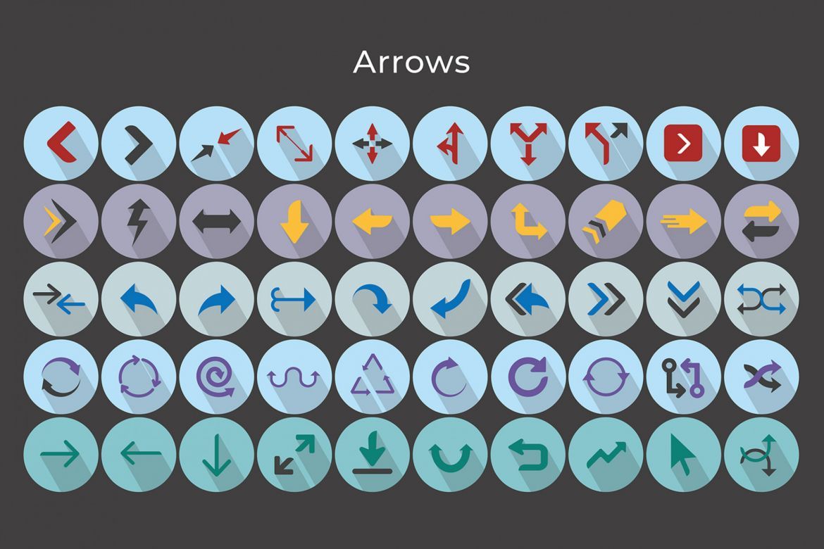 Arrows Vector Icons - view 5
