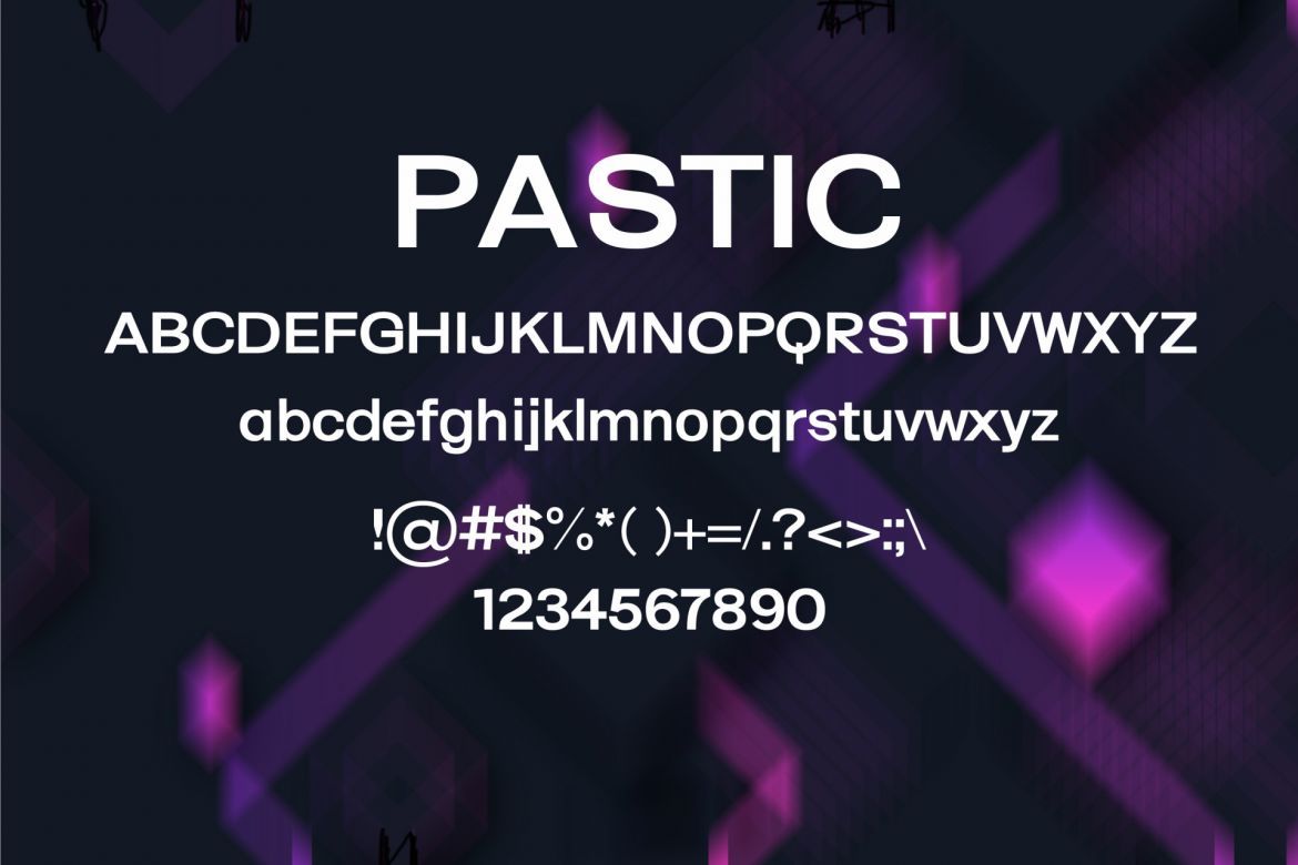Pastic Modern Font alternate