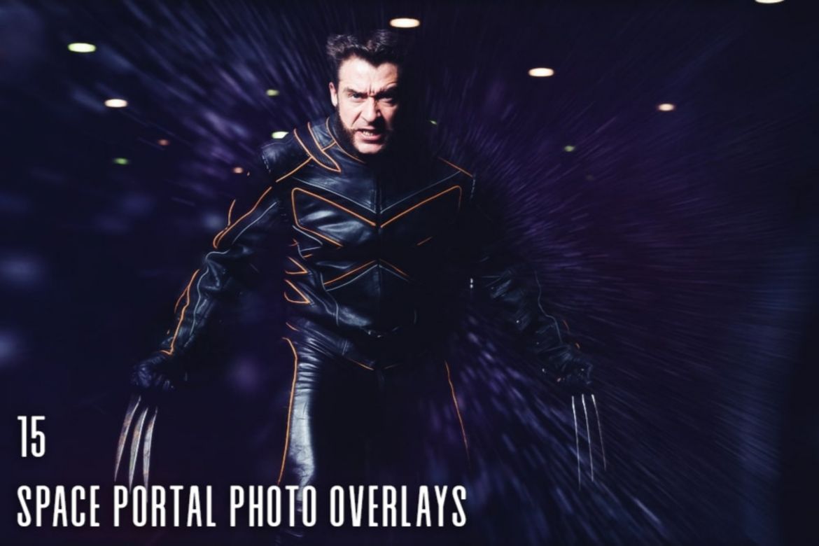 15 Space Portal Photo Overlays - view 2