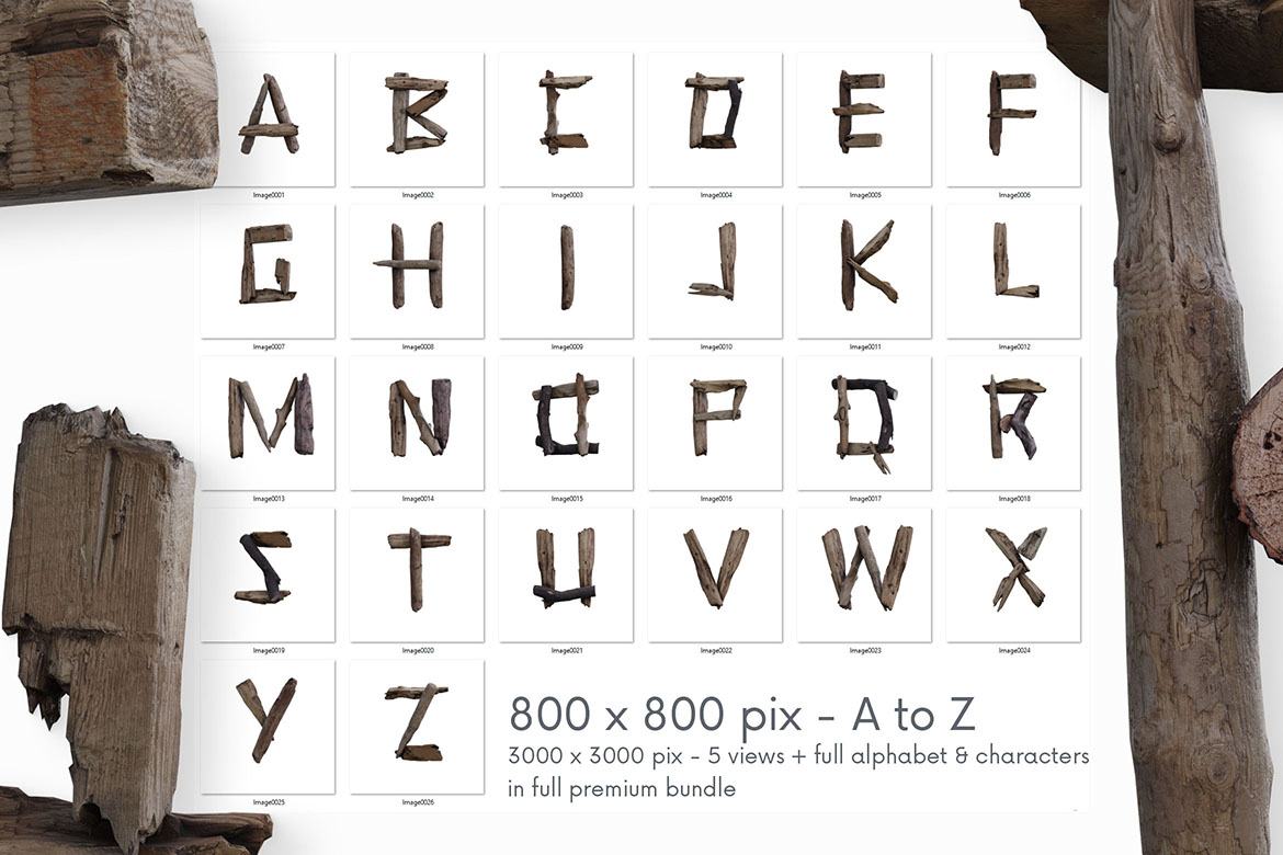 Free Wild Adventure 3D Lettering - view 3