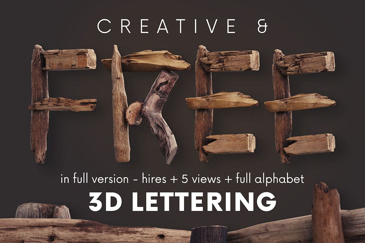 Free Wild Adventure 3D Lettering - view 4