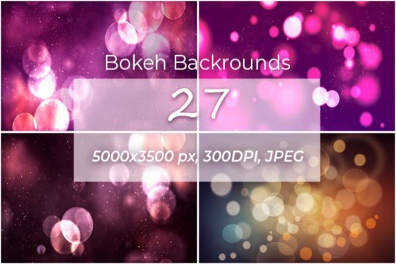 27 Bokeh Backgrounds