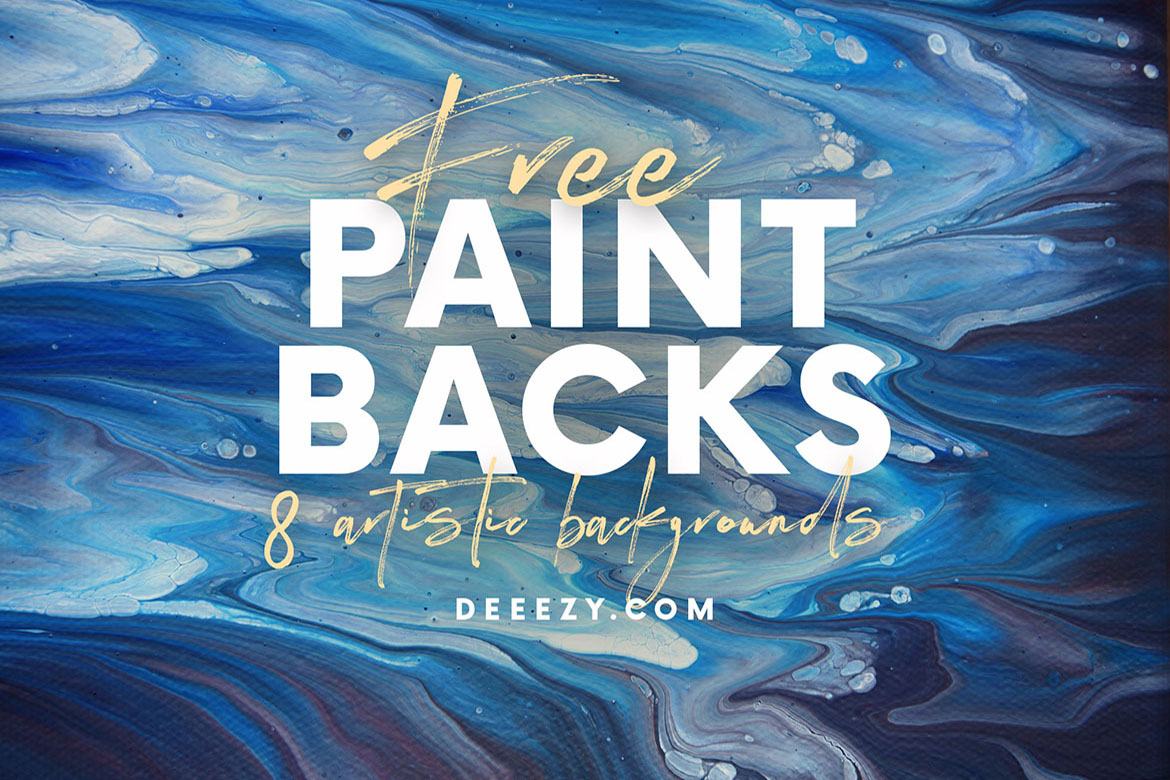 8 Free Artistic Paint Backgrounds - view 3