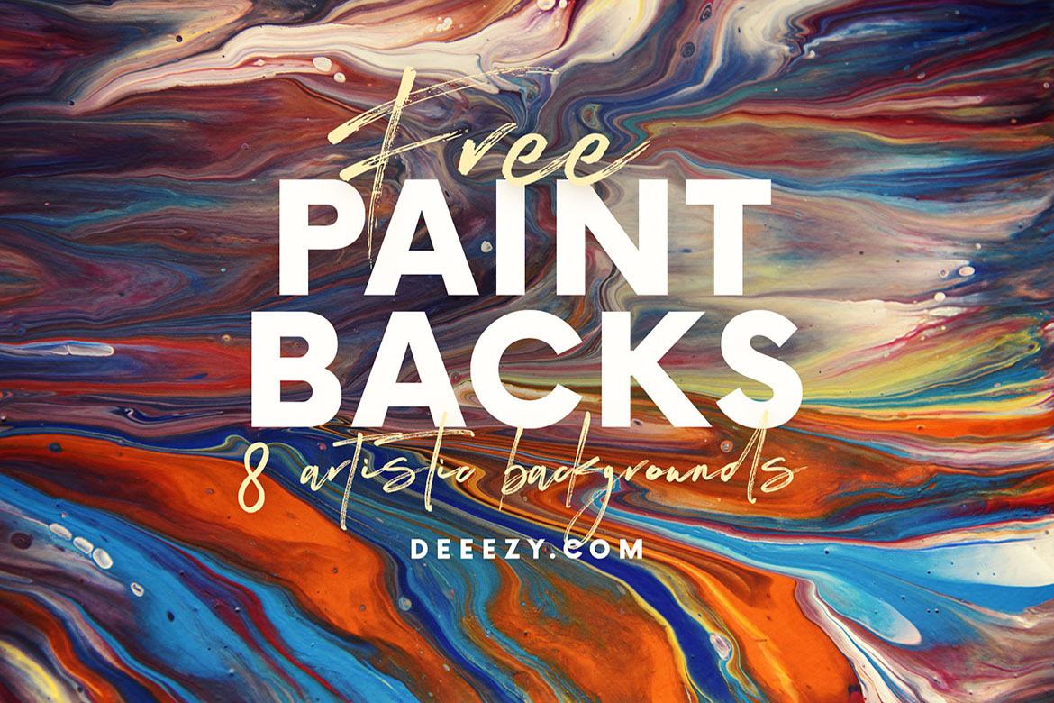 8 Free Artistic Paint Backgrounds - view 4