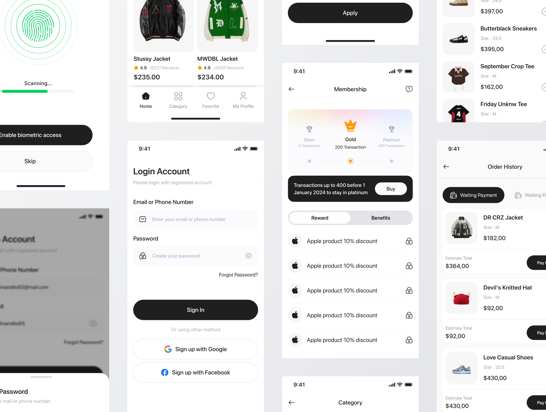 Maniro - Online shop Mobile UI Kit - view 6