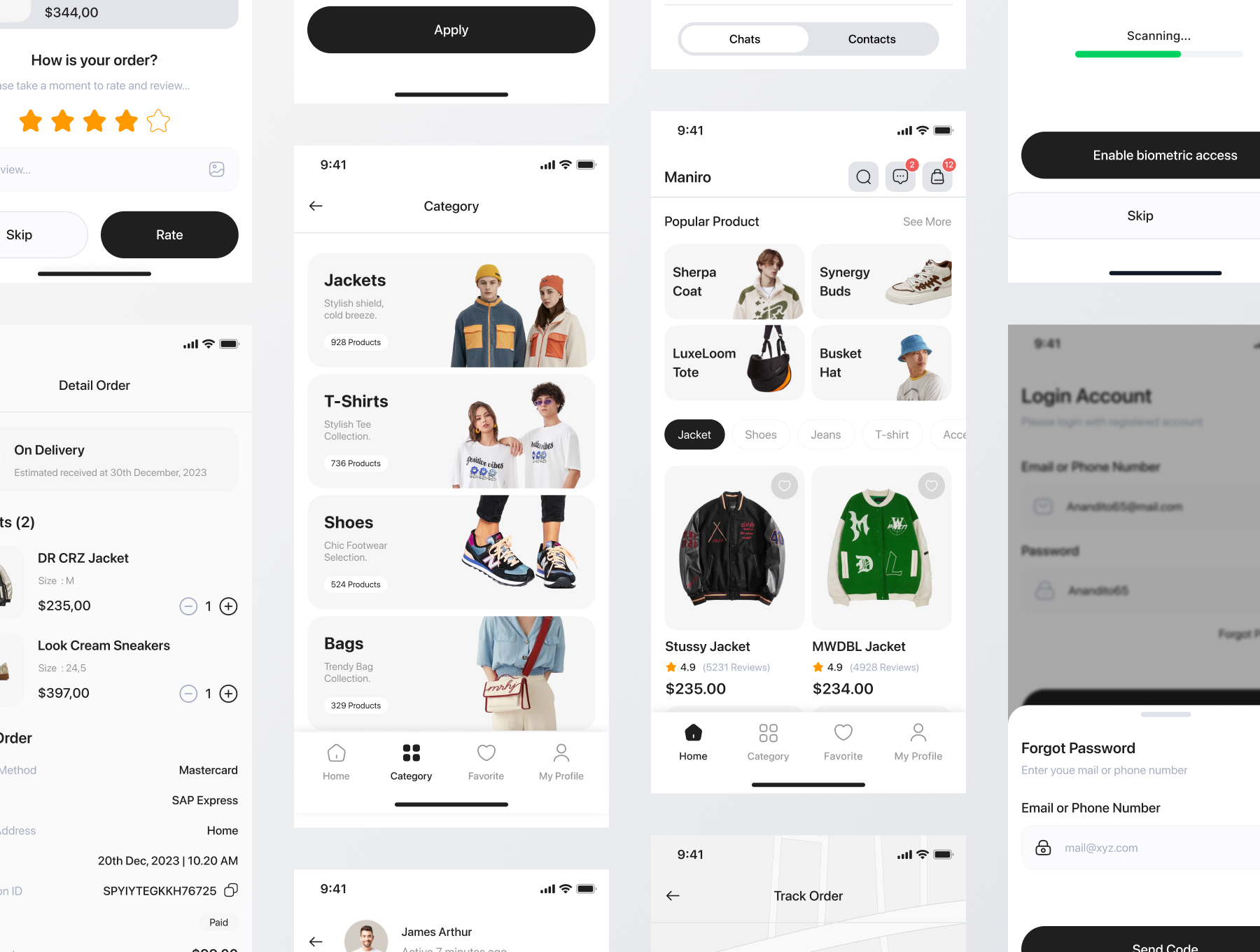 Maniro - Online shop Mobile UI Kit - view 5