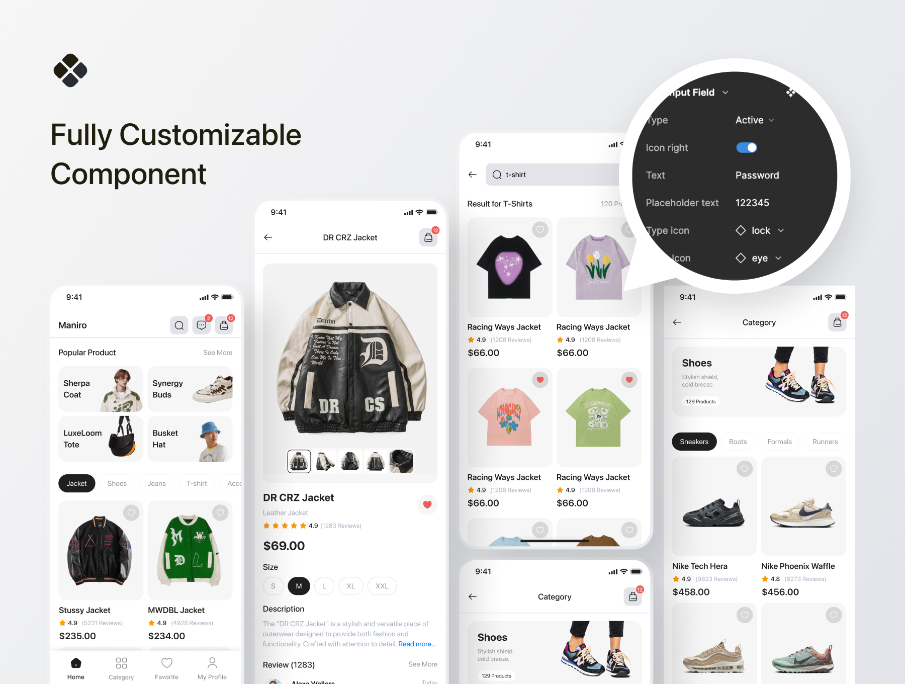 Maniro - Online shop Mobile UI Kit - view 4