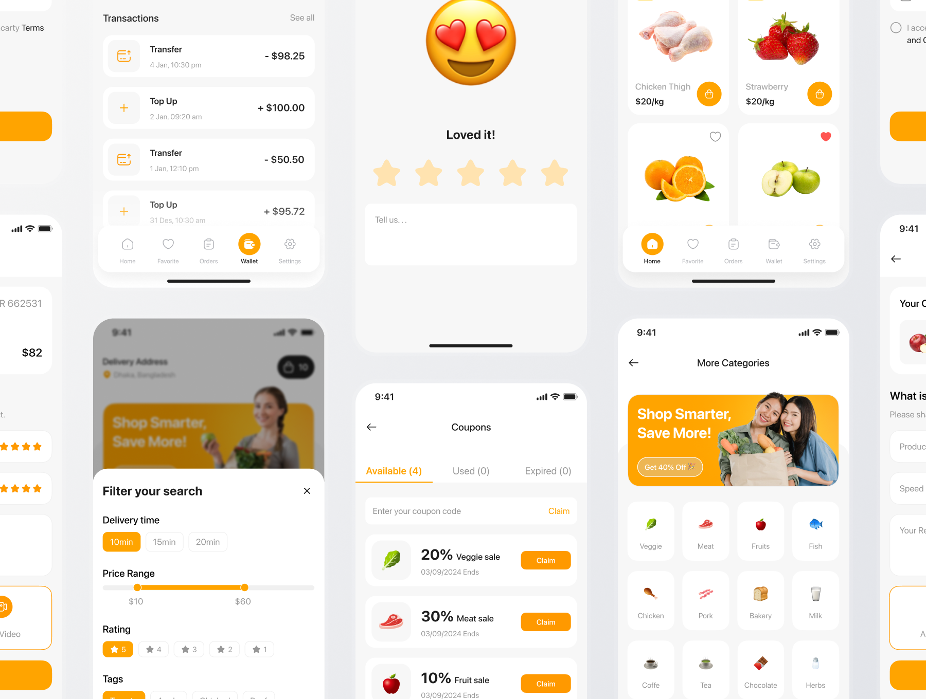 Grancarty - Grocery Store Mobile App UI Kit - view 8