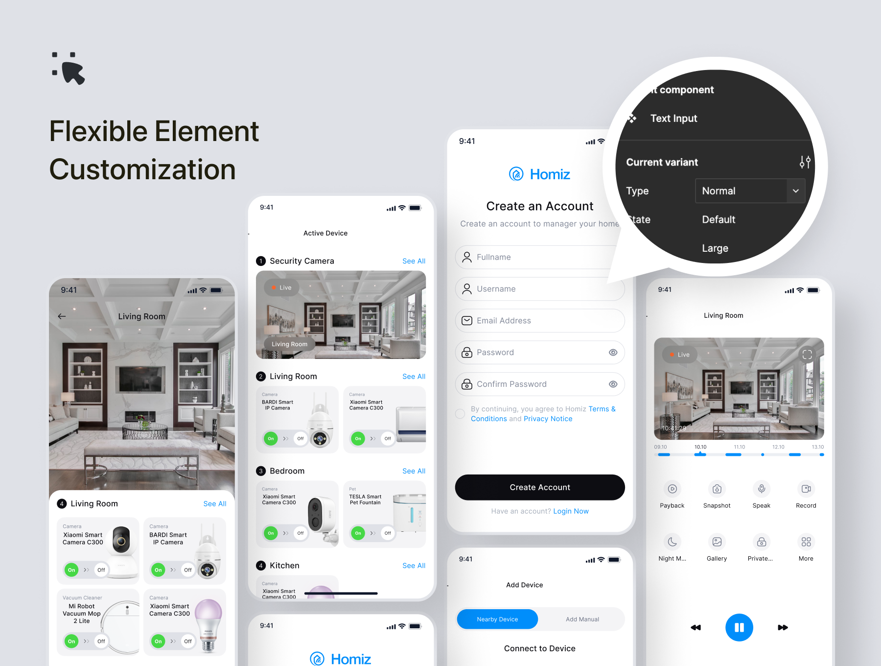 Homiz - Smart Home Mobile App UI Kit - view 7
