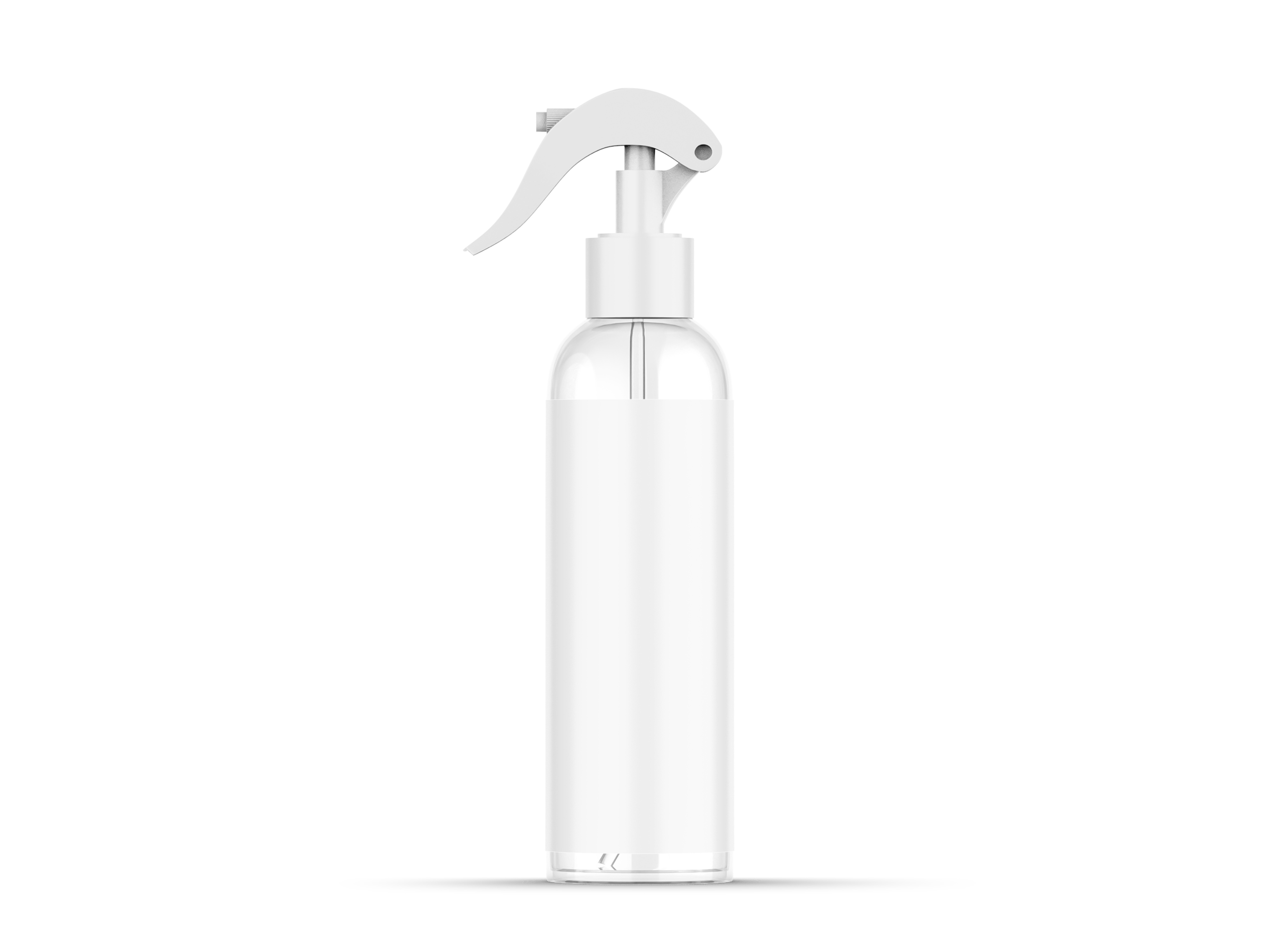 Transparent Trigger Spray Bottle Mockup alternate