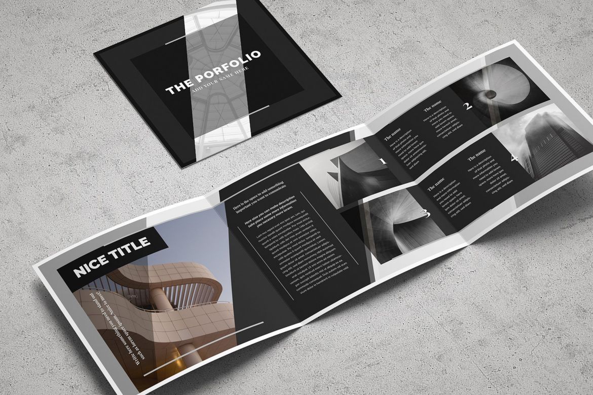 Multipurpose Square Brochure - view 3
