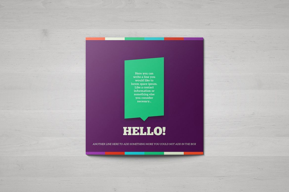 Colorful Square Brochure Template - view 8