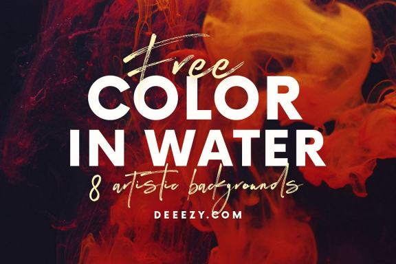 8 Free Color in Water Backgrounds