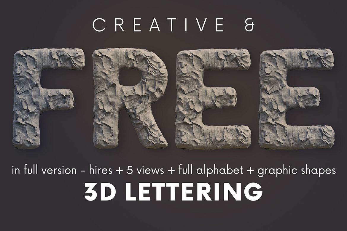 Free Clay Art 3D Lettering - view 4