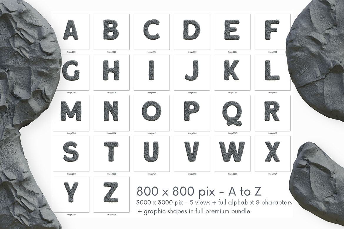 Free Clay Art 3D Lettering - view 3