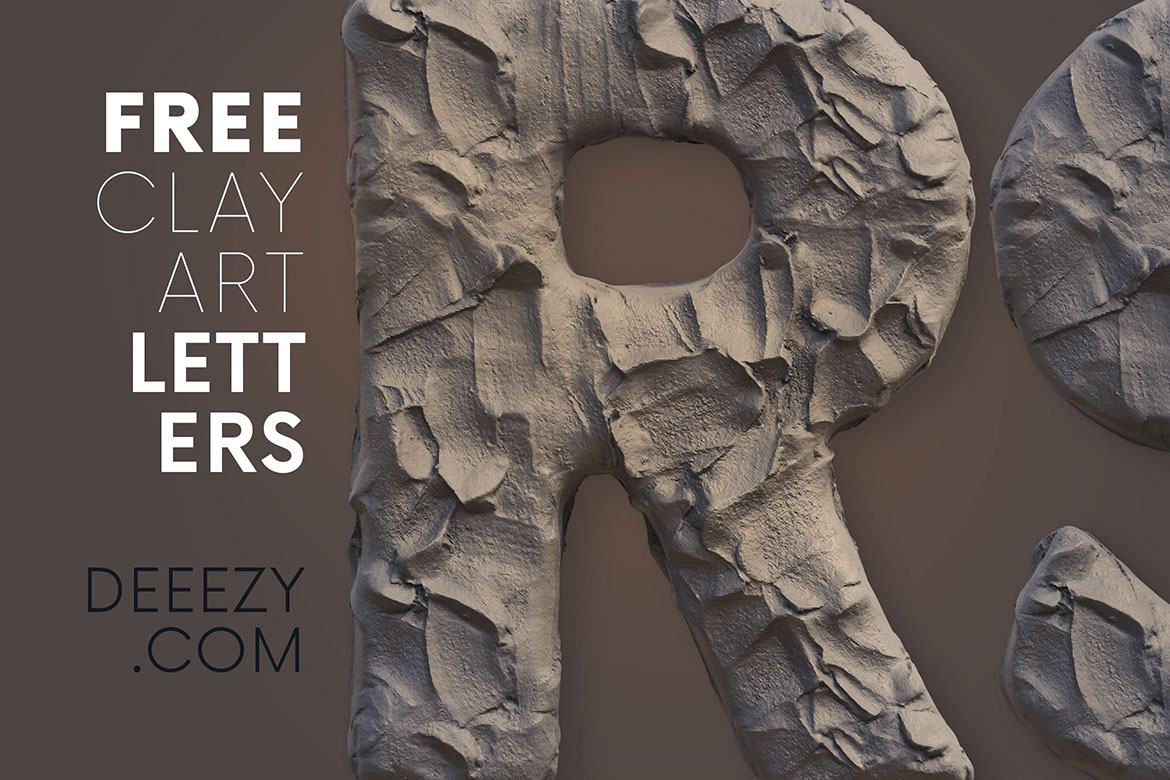 Free Clay Art 3D Lettering alternate