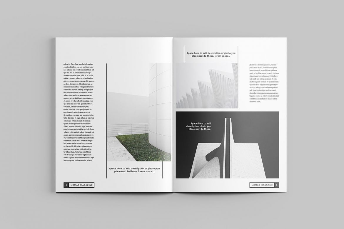 Nomad Magazine Brochure Template - view 4