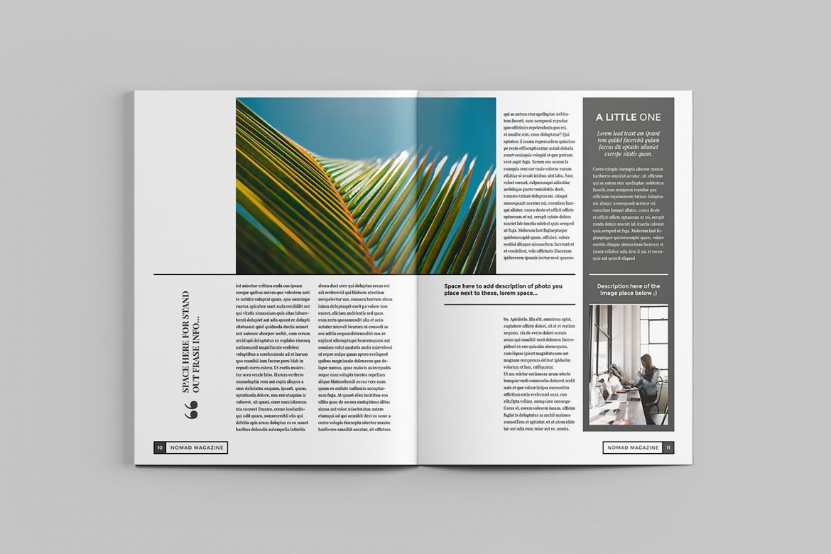 Nomad Magazine Brochure Template - view 6