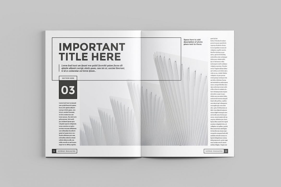 Nomad Magazine Brochure Template - view 7
