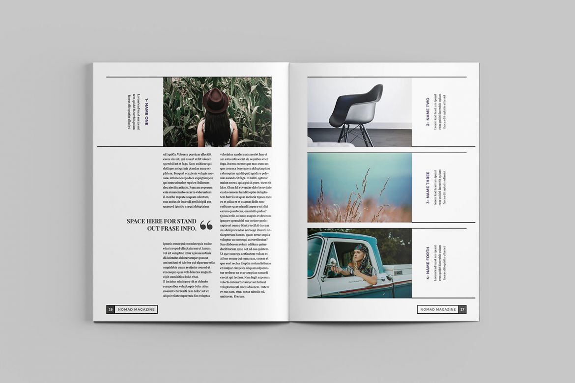 Nomad Magazine Brochure Template - view 14