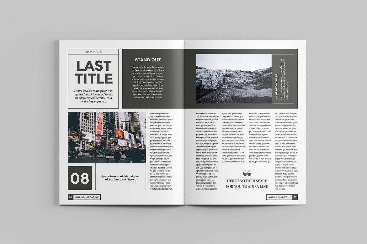 Nomad Magazine Brochure Template - view 16