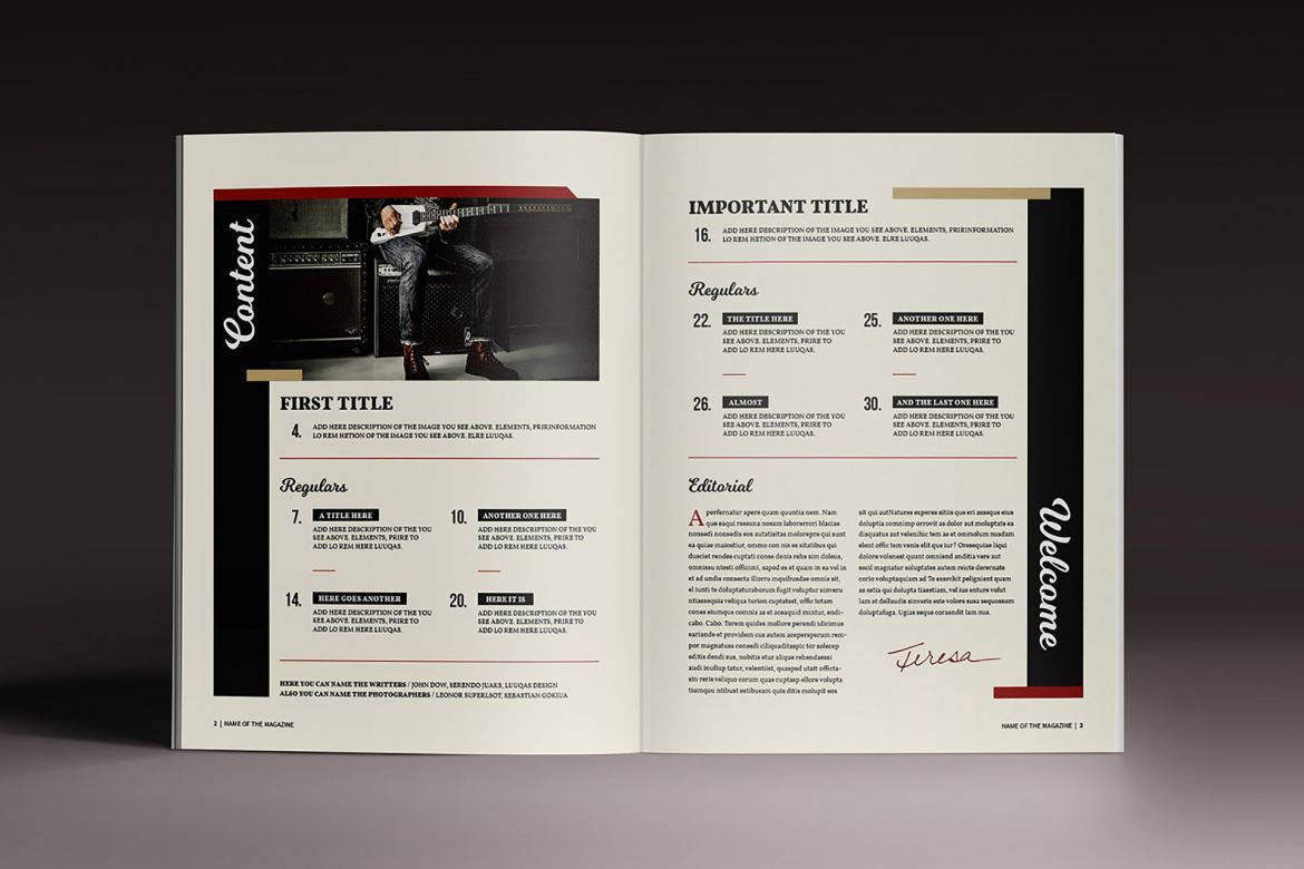 The Marshal Magazine Template - view 2