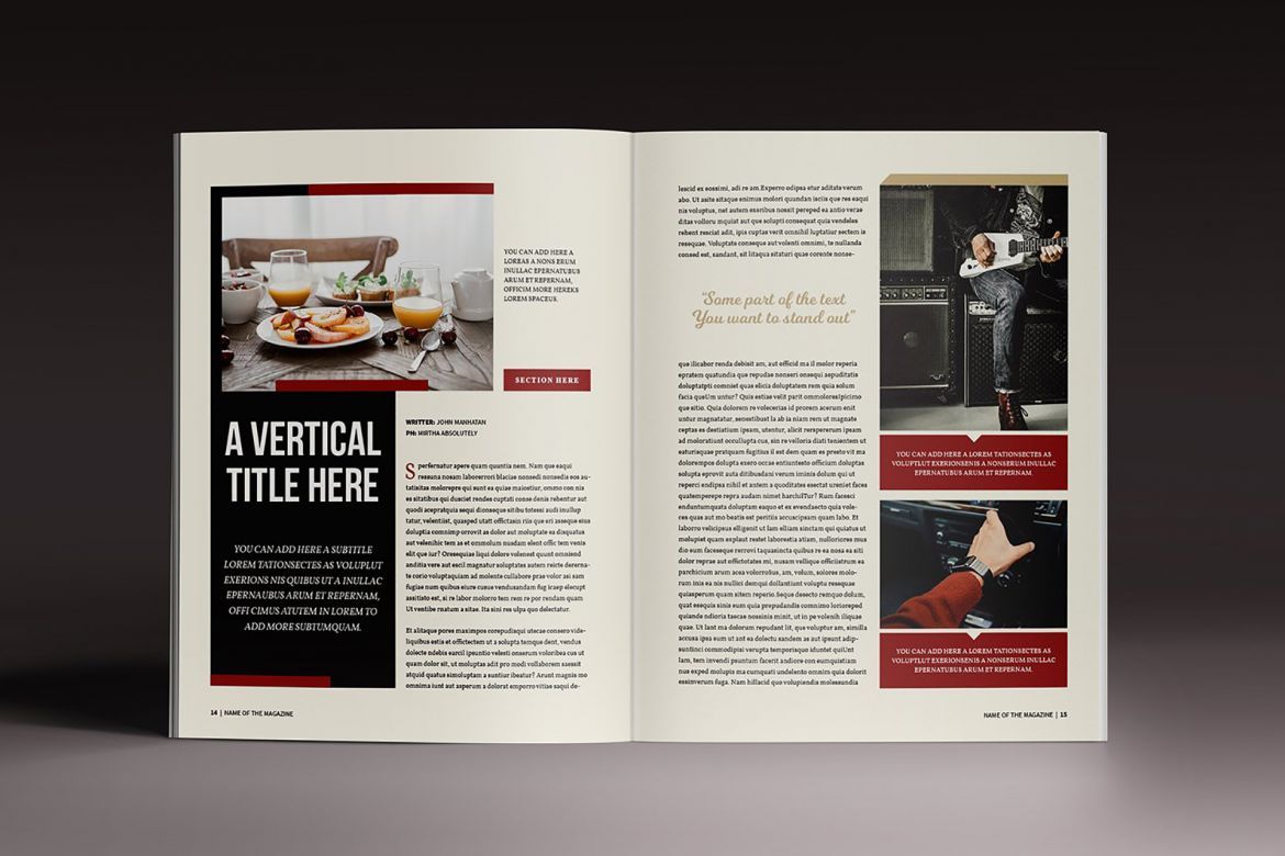The Marshal Magazine Template - view 10