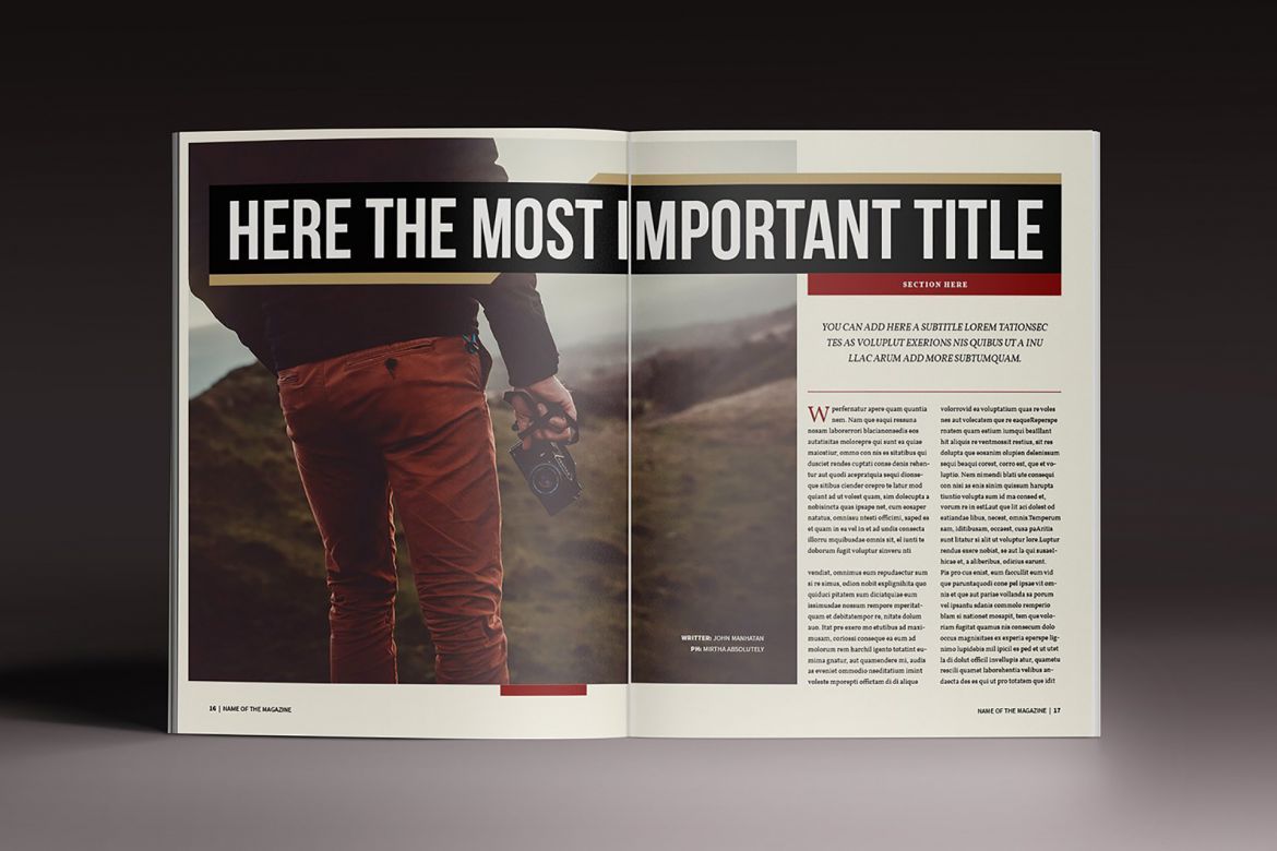 The Marshal Magazine Template - view 11