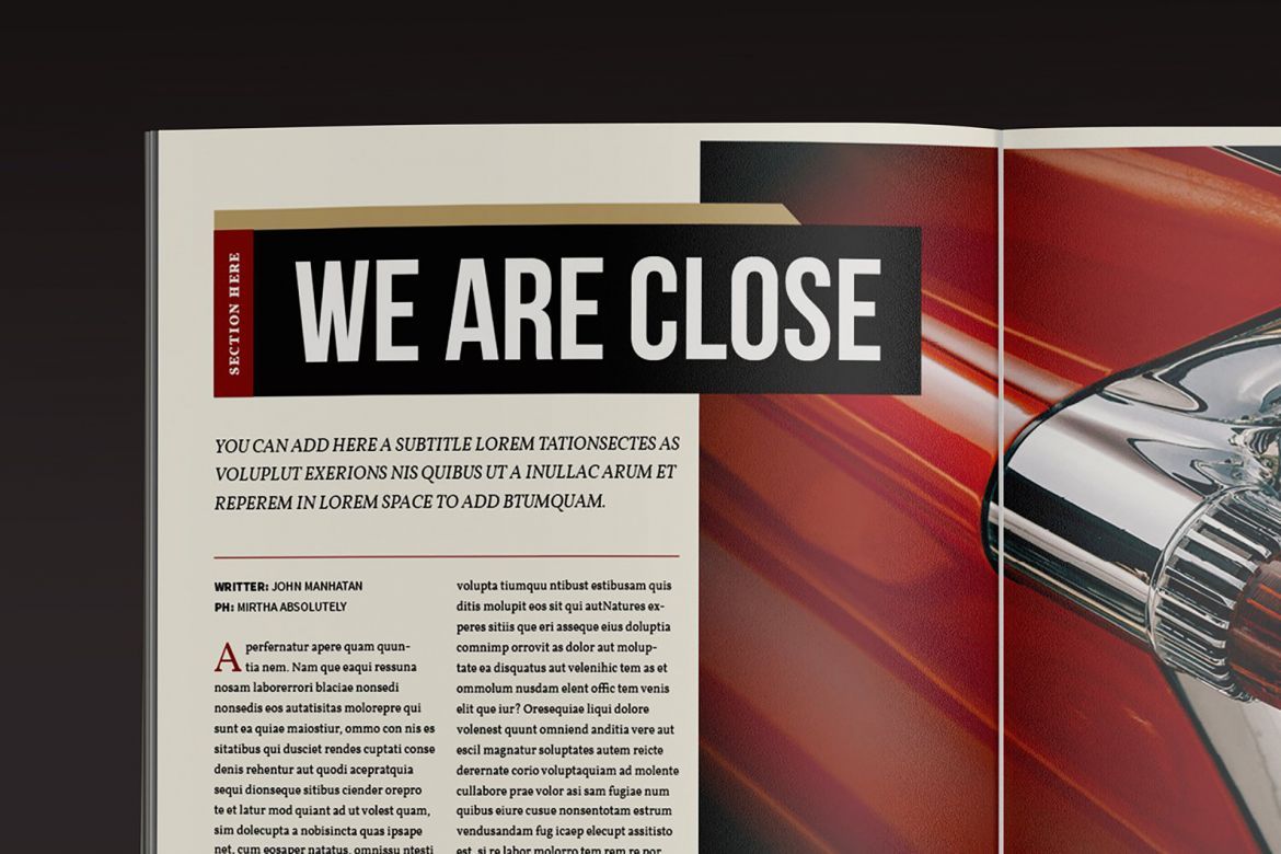 The Marshal Magazine Template - view 16