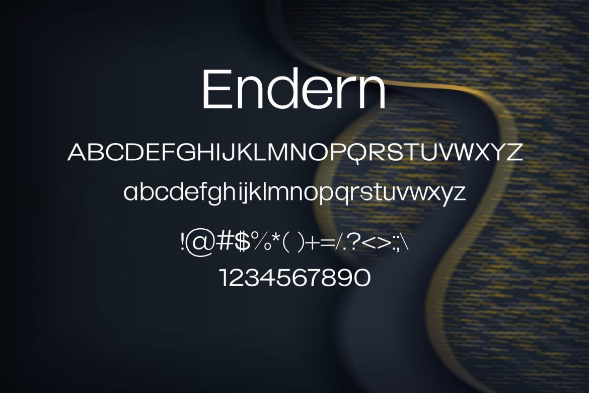 Endern Font - view 2
