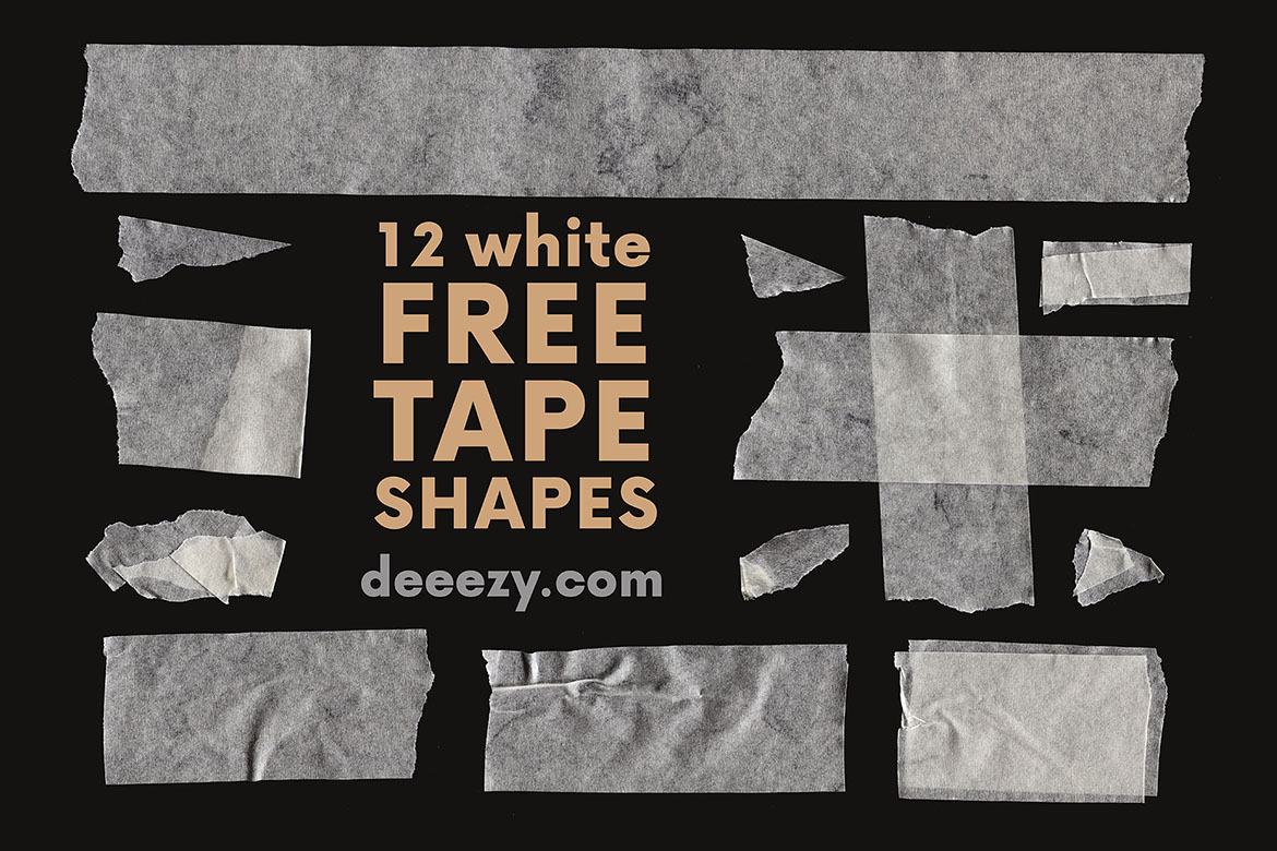 26 FREE Tape PNG Shapes - view 2