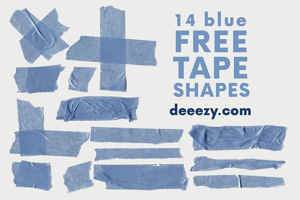 26 FREE Tape PNG Shapes - view 3