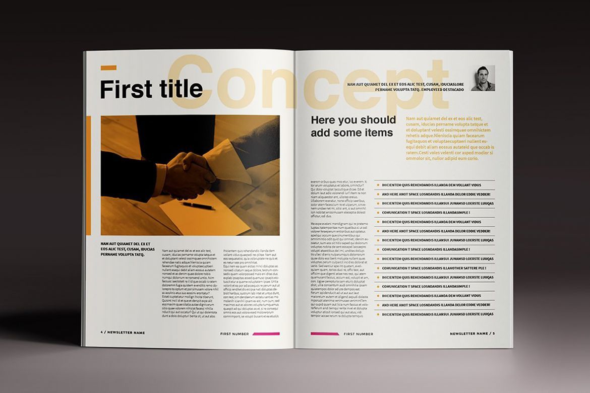 Newsletter Brochure - view 3