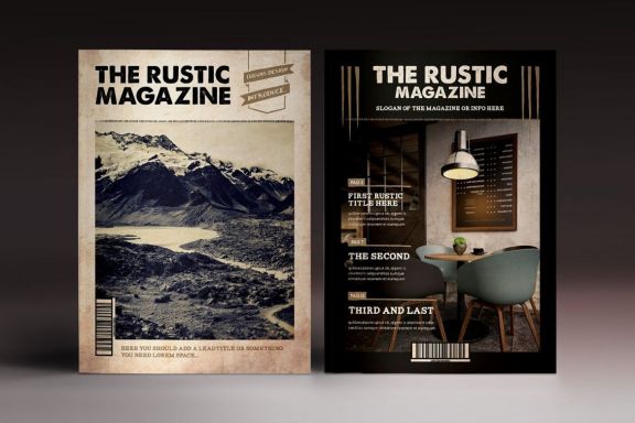 The Rustic Magazine Brochure Template