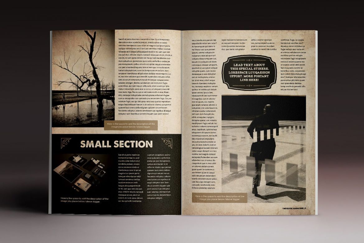 The Rustic Magazine Brochure Template - view 5