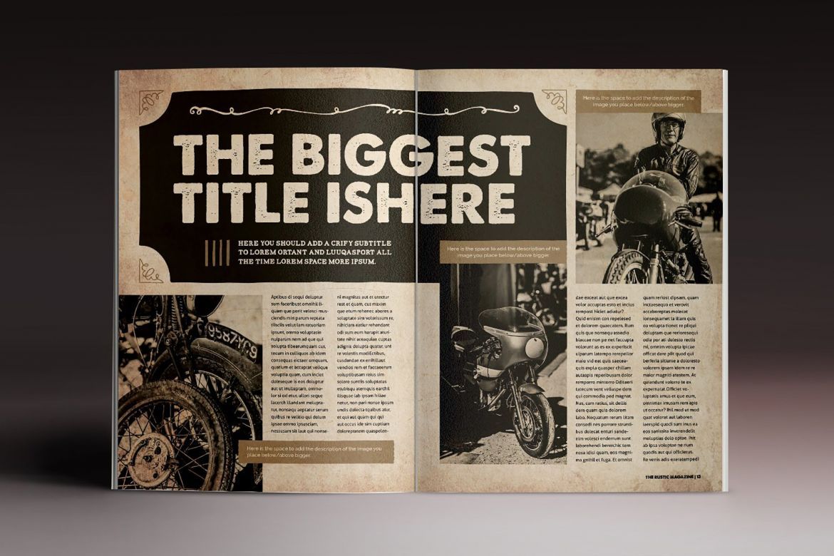 The Rustic Magazine Brochure Template - view 7