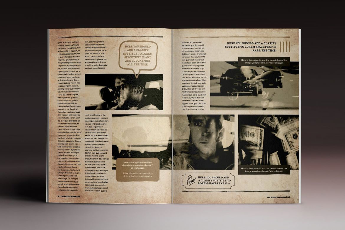 The Rustic Magazine Brochure Template - view 10