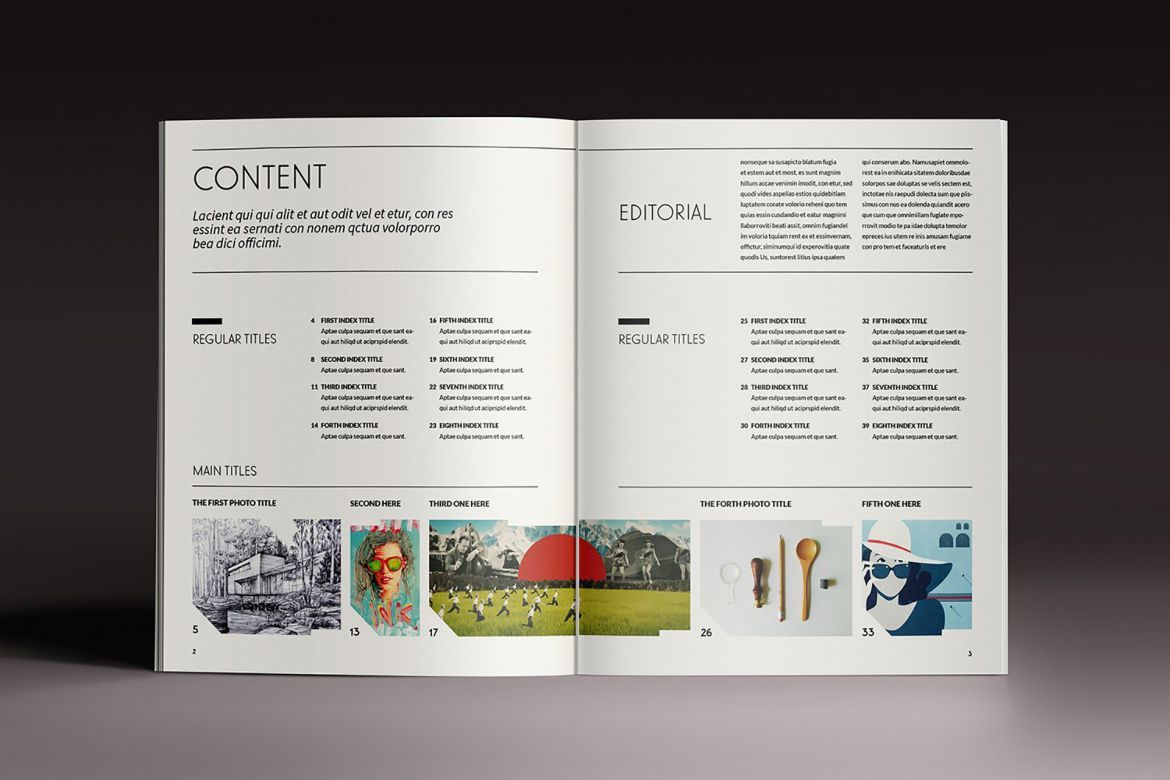 Design Magazine Brochure Template - view 2