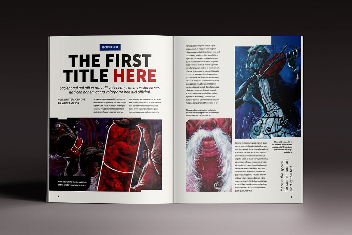 Design Magazine Brochure Template - view 3