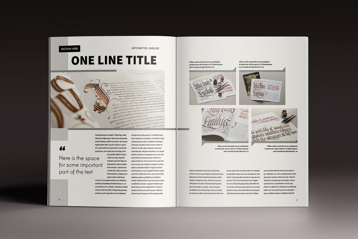 Design Magazine Brochure Template - view 4