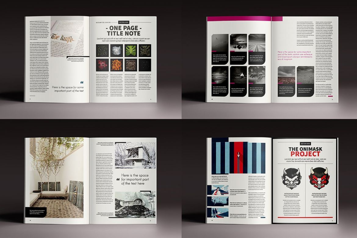 Design Magazine Brochure Template - view 5