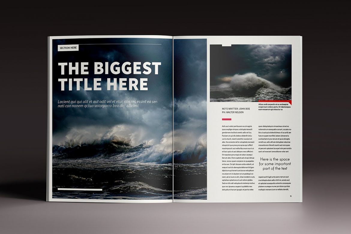 Design Magazine Brochure Template - view 6